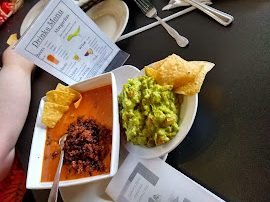 queso con chorizo y guacamole - señor lopez mexican restaurant detroit